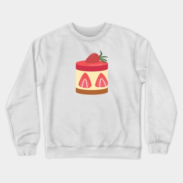 Strawberry Cheesecake Crewneck Sweatshirt by TheMoodyDecor